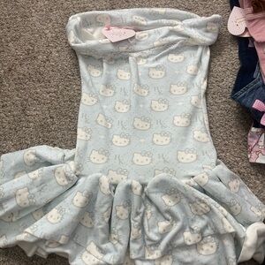 Cute Light Blue Hello Kitty Dress